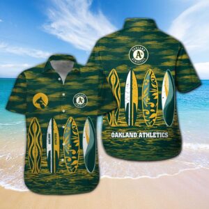 Oakland Athletics Hawaiian Shirt #5 - Official MLB Merchandise