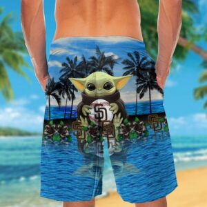 San Diego Padres Baby Yoda Hawaiian Shirt: Official MLB Merchandise