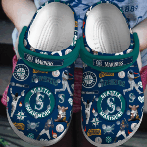 Support Seattle Mariners  Clogs, Baseball Team Clogs Shoes For Fans
