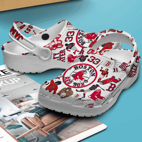 Boston Red Sox Baseball Team Clogs, Comfortable Clogs For Kids And Adults