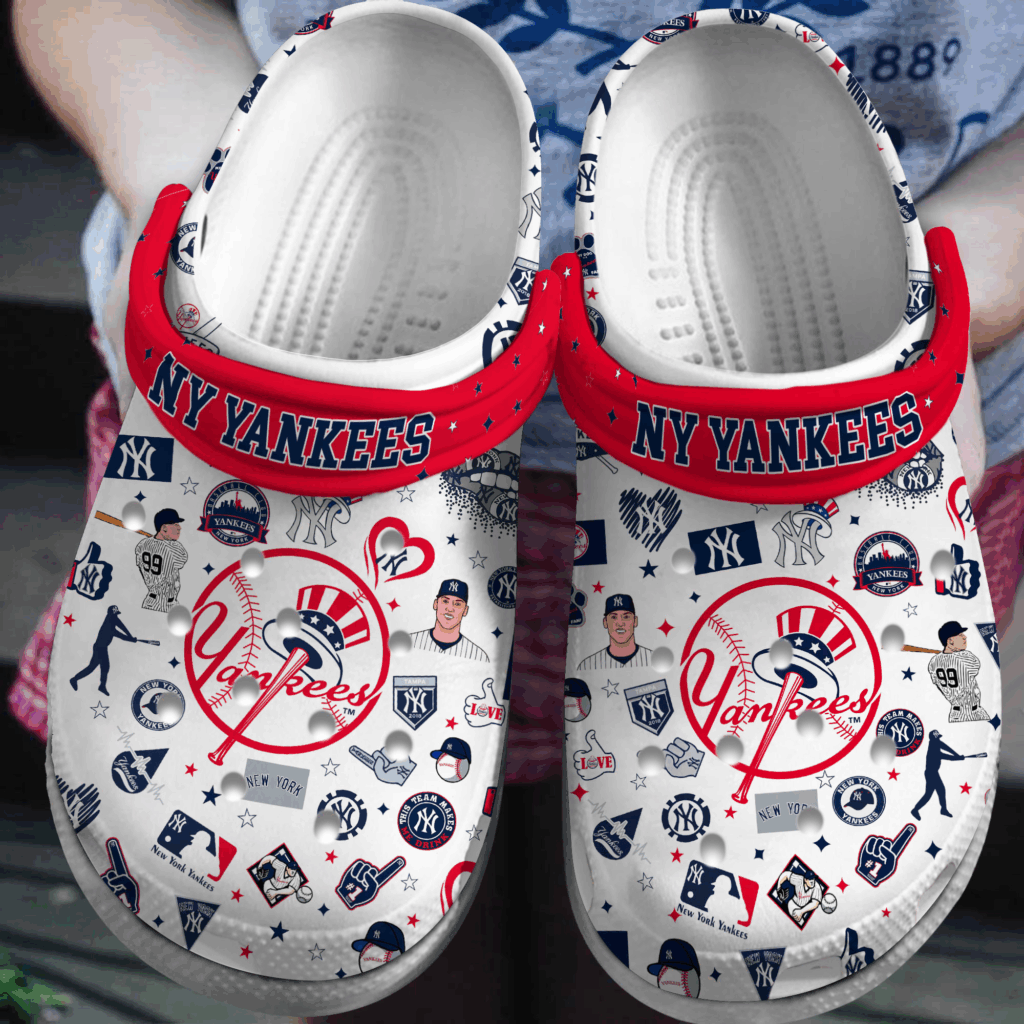 Amazing New York Yankees Pattern Clogs Amazing New York Yankees Pattern Clogs