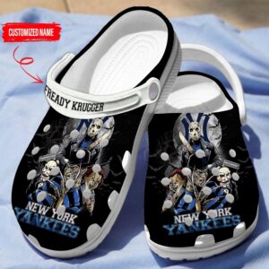 Custom Name New York Yankees Horror Characters Clogs