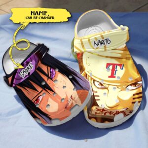 Naruto & Texas Rangers Custom Name Clogs