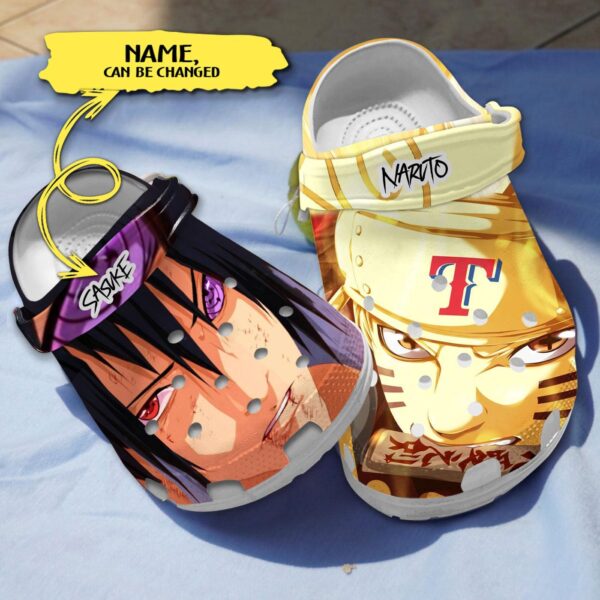 Naruto & Texas Rangers Custom Name Clogs