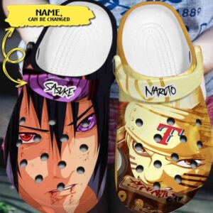 Naruto & Texas Rangers Custom Name Clogs