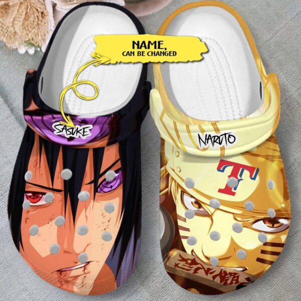 Naruto & Texas Rangers Custom Name Clogs