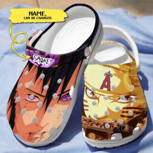 Naruto & Los Angeles Angels Custom Name Clogs