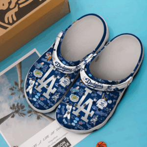 Los Angeles Dodgers MLB Navy Blue Clogs 3