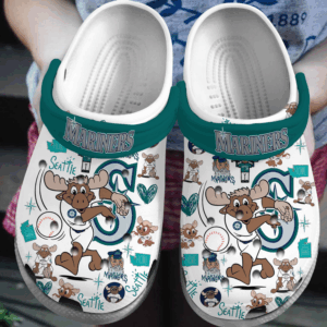 Seattle Mariners Baseball Team MLB Clogs, Soft And Durable For Outdoor Activity