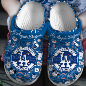 Unique Design Los Angeles Dodgers Team MLB Blue Clogs