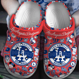 Special Design Los Angeles Dodgers Team MLB Red Clogs