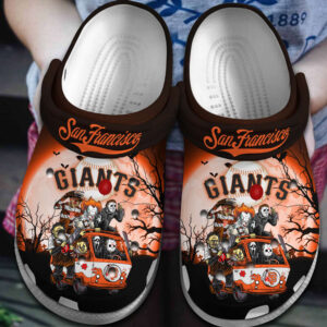 Non-slip San Francisco Giants Brown Clogs Gift for Men Women