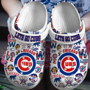 New And Rare Chicago Cubs White Clogs Gift for Men Women