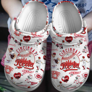 Lightweight And Comfortable Cincinnati Reds White Clogs Gift for Men Women
