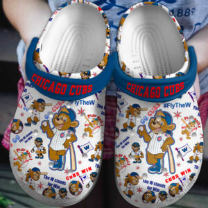 Breathable Chicago Cubs White Clogs Gift for Men Women