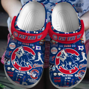 Water-Resistant Chicago Cubs Blue Clogs Gift for Men Women