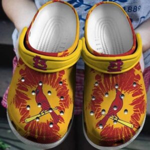 Breathable St Louis Cardinals Yellow Clogs Gift for Men Women