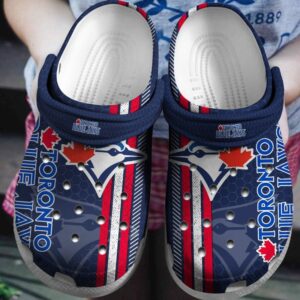 Water-Resistant And Non-slip Toronto Blue Jays Navy Blue Clogs Gift for Men Women