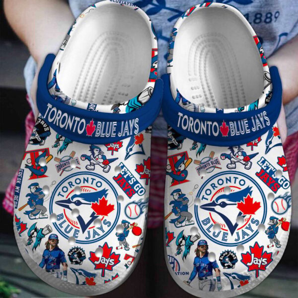 New And Rare Toronto Blue Jays White Clogs Gift for Men Women