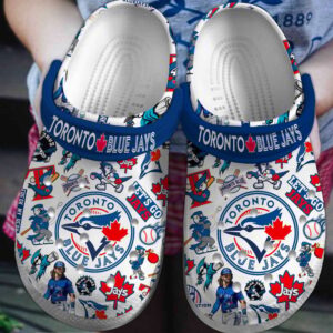 New And Rare Toronto Blue Jays White Clogs Gift for Men Women