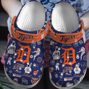 Special And 3d Printed Detroit Tigers Purple Clogs Gift for Men Women