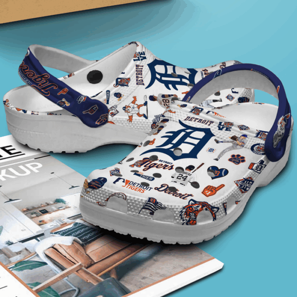 Water-proof And Water-Resistant Detroit Tigers White Clogs Gift for Men Women
