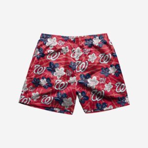 Official Washington Nationals Hibiscus Swimming Trunks – Perfect for Game Day!