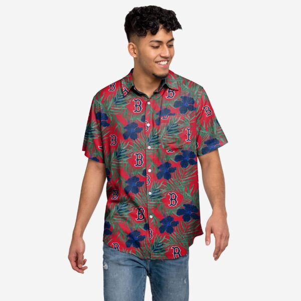 Boston Red Sox Hibiscus Button Up Shirt – Official MLB Apparel for Fans