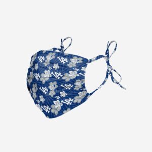 Los Angeles Dodgers Hibiscus Tie-Back Face Cover - Stylish MLB Mask