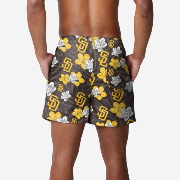 San Diego Padres Hibiscus Swimming Trunks – Stylish MLB Beachwear
