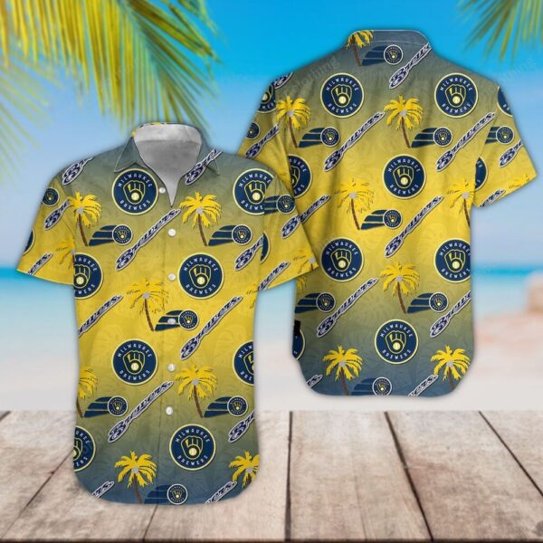 Custom Milwaukee Brewers Hawaiian Shirt – Personalized MLB Fan Fashion