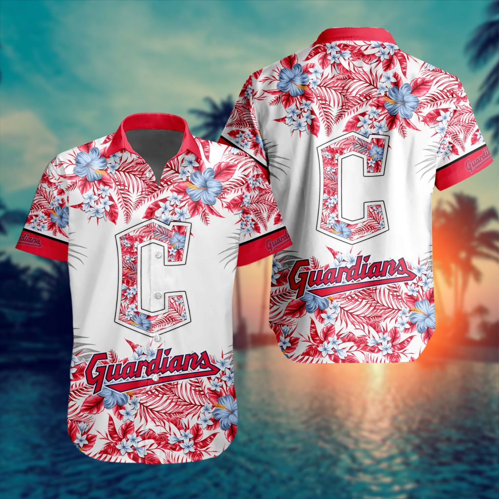 MLB Cleveland Guardians Hawaiian Button Shirt – Special Design ST2401 MLB Cleveland Guardians Hawaiian Button Shirt – Special Design ST2401