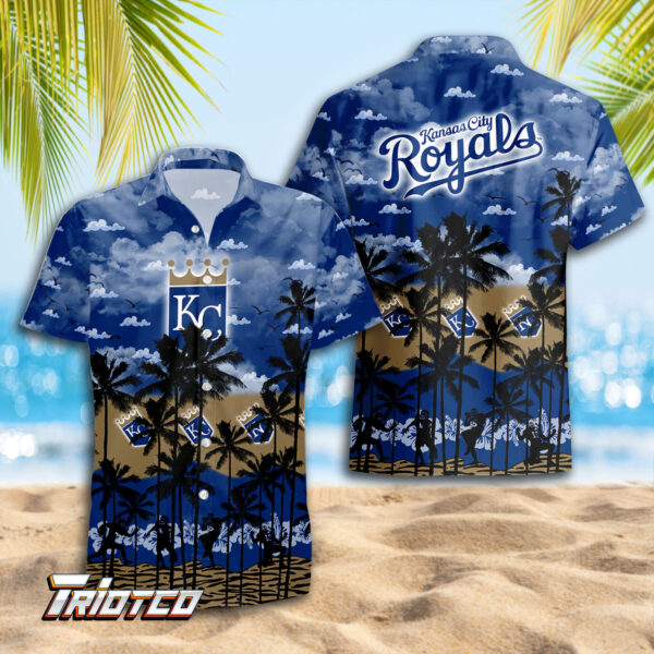 Kansas City Royals Hawaiian Shirt – 3D Button Gift for Men Dad – Trending Summer Fashion
