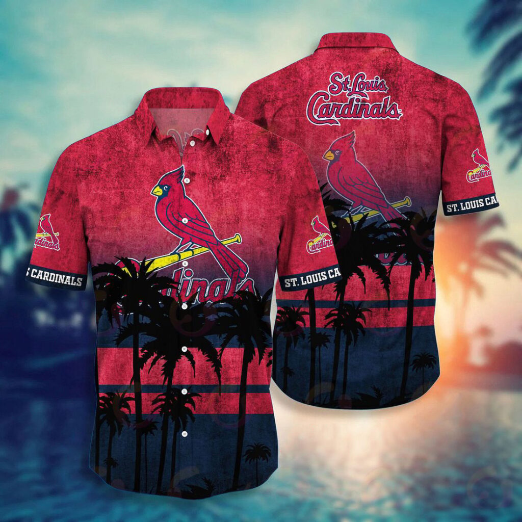 St Louis Cardinals 3D Button Hawaiian Shirt – Perfect Gift for Men Dad Father