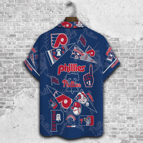 Philadelphia Phillies 2023 3D Print Hawaiian Shirt Gift for Men – Perfect Father s Day Present!