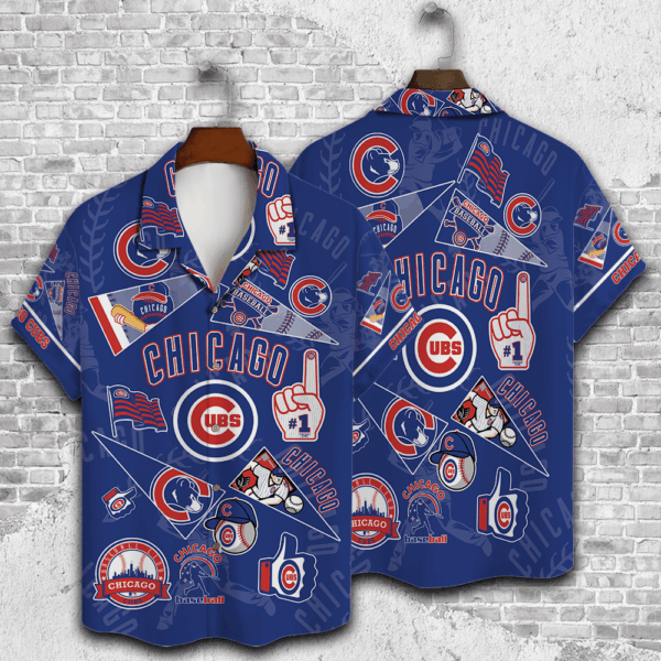 Chicago Cubs 2023 3D Print Hawaiian Shirt: Unique Gift for Men & Dad – V1