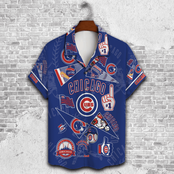 Chicago Cubs 2023 3D Print Hawaiian Shirt: Unique Gift for Men & Dad – V1