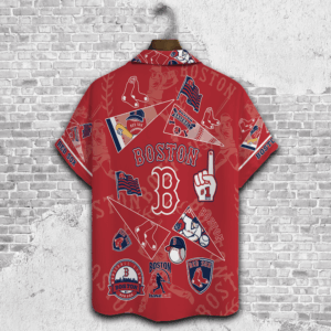 Boston Red Sox 2023 3D Print Hawaiian Shirt Gift – Perfect for Men Dad Father – V1