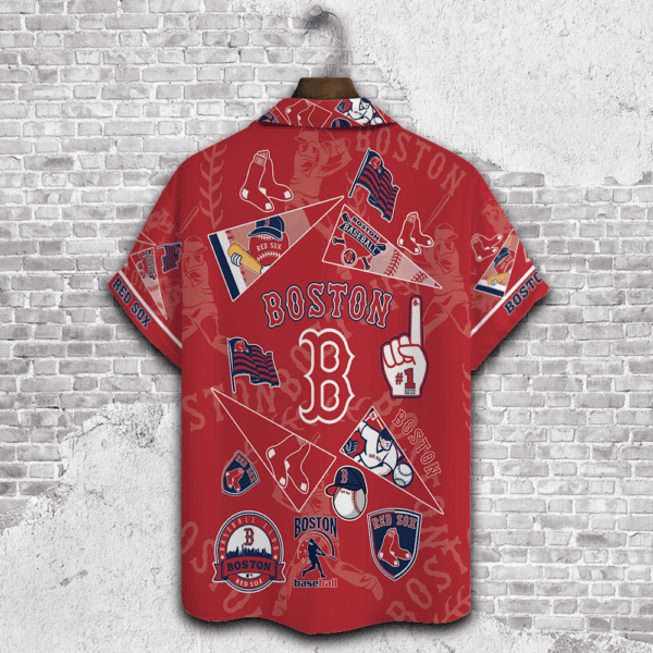 Boston Red Sox 2023 3D Print Hawaiian Shirt Gift – Perfect for Men Dad Father – V1