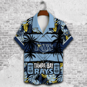Men s Tampa Bay Rays Palm Tree Hawaiian Shirt - Perfect Gift for Dad - 3D Button Design 3