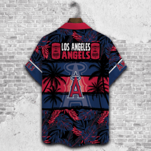 Los Angeles Angels Palm Tree Hawaiian Shirt – Perfect Gift for Men!