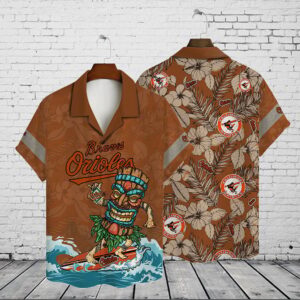 Baltimore Orioles 2023 AOP 3D Button Hawaiian Shirt - Perfect Gift for Men Dad Father V12