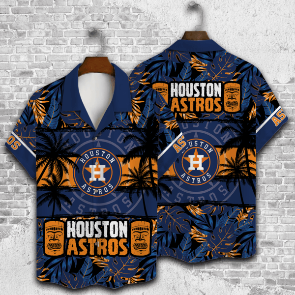 Houston Astros Palm Tree Hawaiian Shirt – Perfect Gift for Men Dad Father