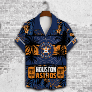 Houston Astros Palm Tree Hawaiian Shirt – Perfect Gift for Men Dad Father