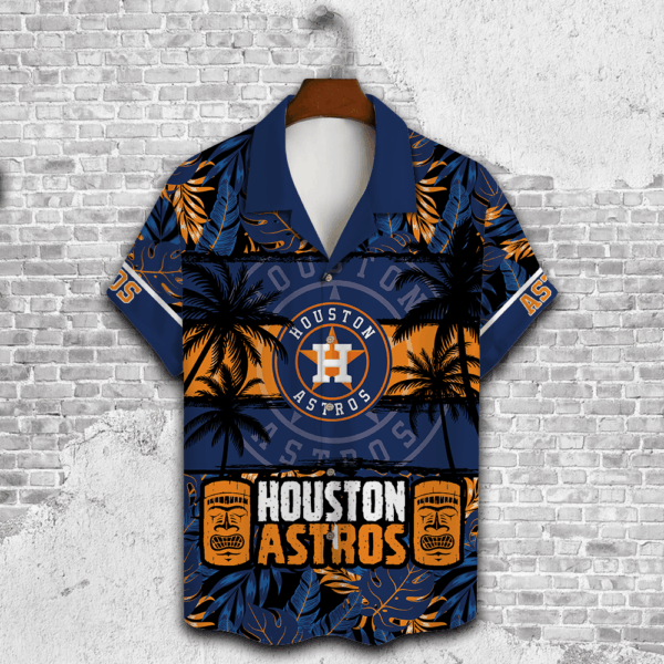 Houston Astros Palm Tree Hawaiian Shirt – Perfect Gift for Men Dad Father