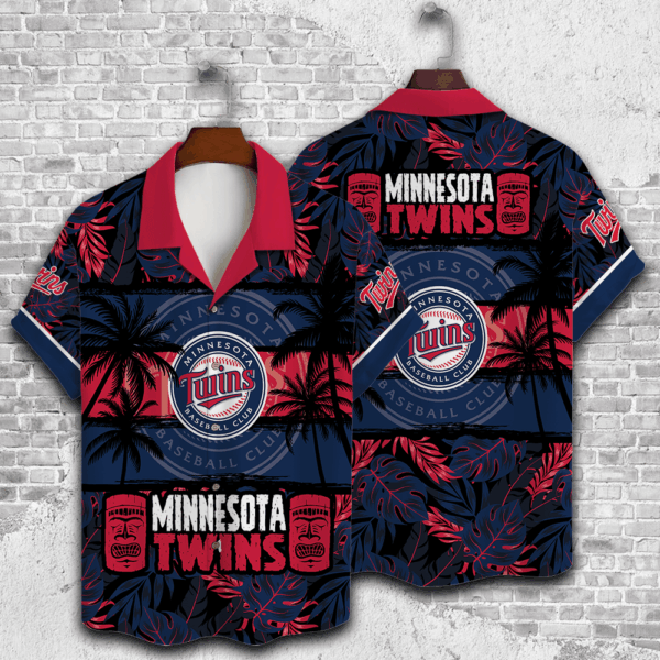 Minnesota Twins Palm Tree Hawaiian Shirt – Perfect Gift for Men and Fathers!