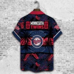 Minnesota Twins Palm Tree Hawaiian Shirt – Perfect Gift for Men and Fathers!