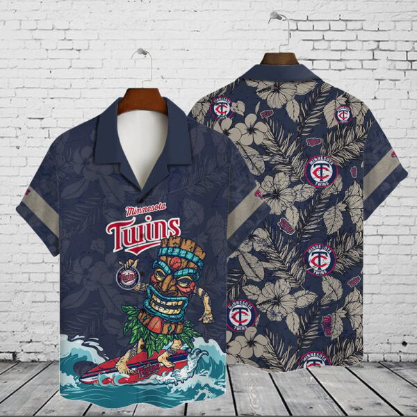 Minnesota Twins 2023 AOP 3D Button Hawaiian Shirt – Perfect Gift for Men Dad Father V20