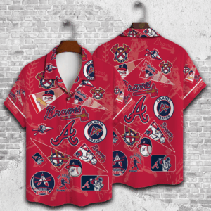 Atlanta Braves 2023 3D Button Hawaiian Shirt - Perfect Gift for Men & Dad Limited Edition V1