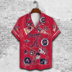 Atlanta Braves 2023 3D Button Hawaiian Shirt – Perfect Gift for Men & Dad Limited Edition V1